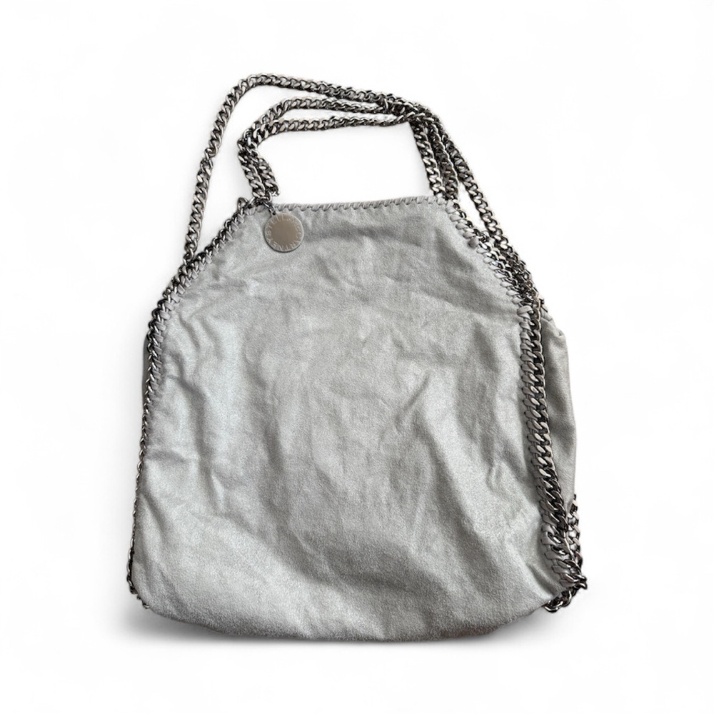 Stella McCartney Gray Shoulder Bag with Chain Detail